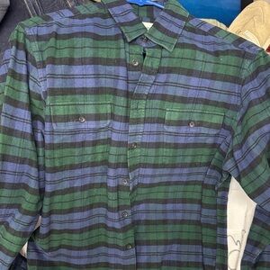 Taylor Stitch Green and Blue Checkered Men's Shirt